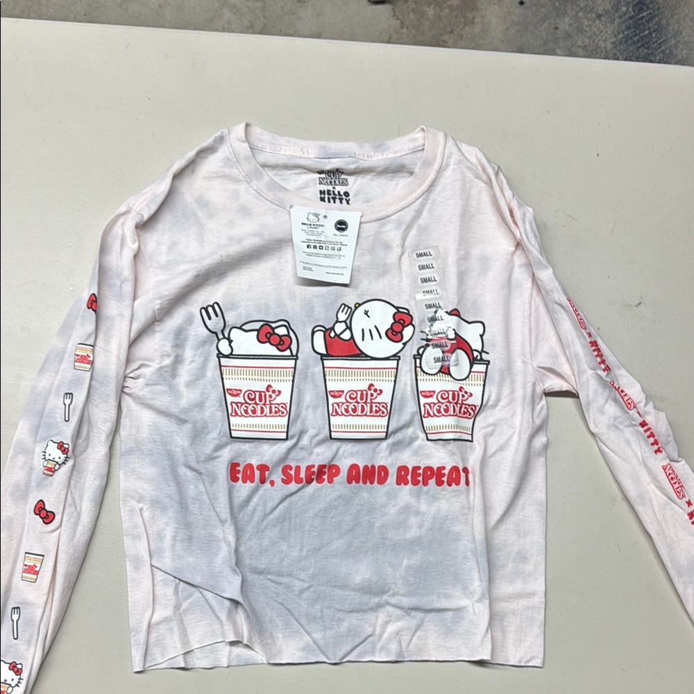 Hello Kitty Kids Long Sleeve Shirt - White